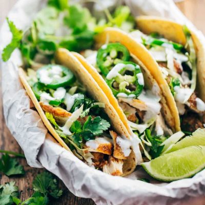 20-Minute Ancho Chicken Tacos Recipe - Pinch of Yum