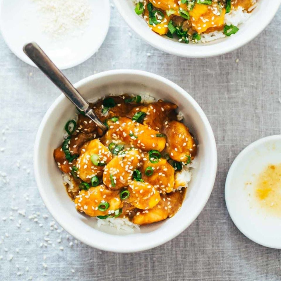 30-Minute Sesame Mango Chicken Teriyaki Recipe - Pinch of Yum