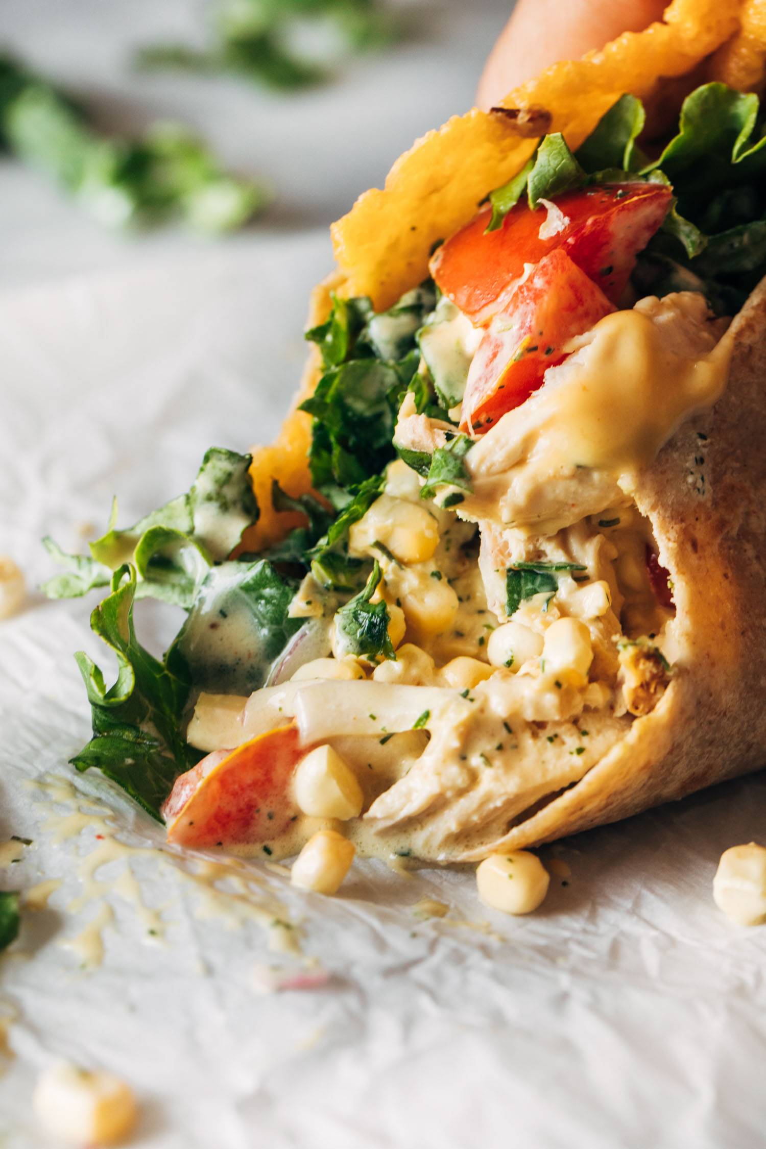 Sweet and Tangy Chicken Wrap