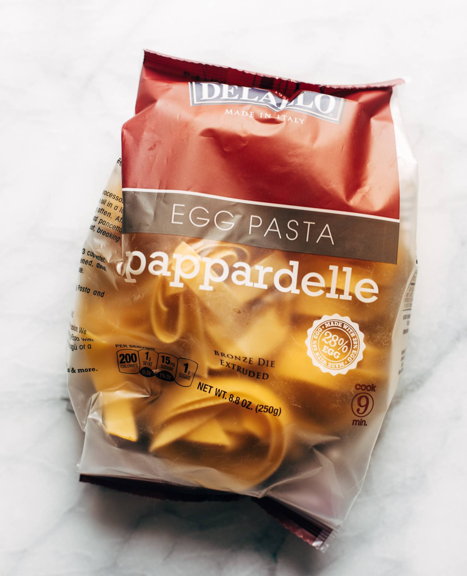 DeLallo egg pappardelle pasta