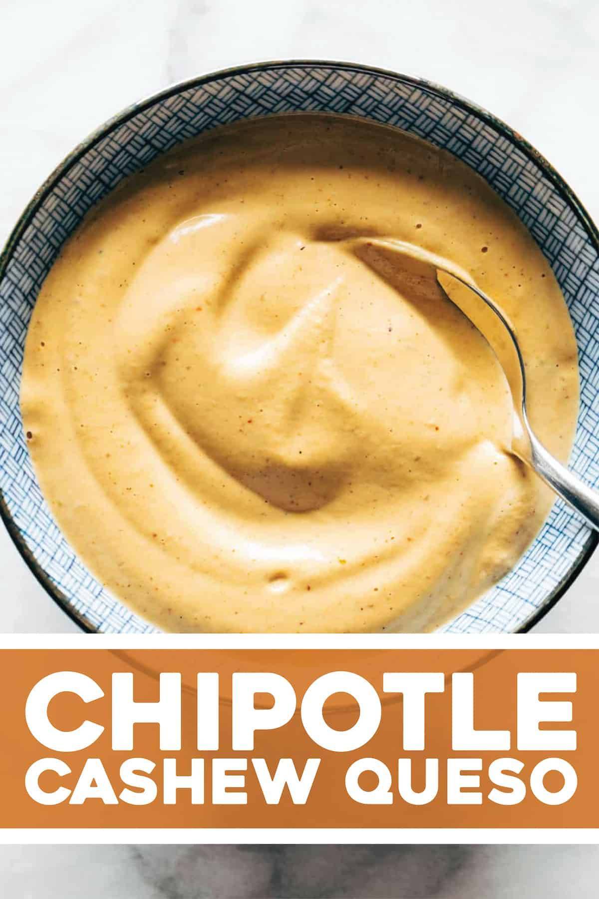 Chipotle Cashew Queso Recipe Pinch of Yum