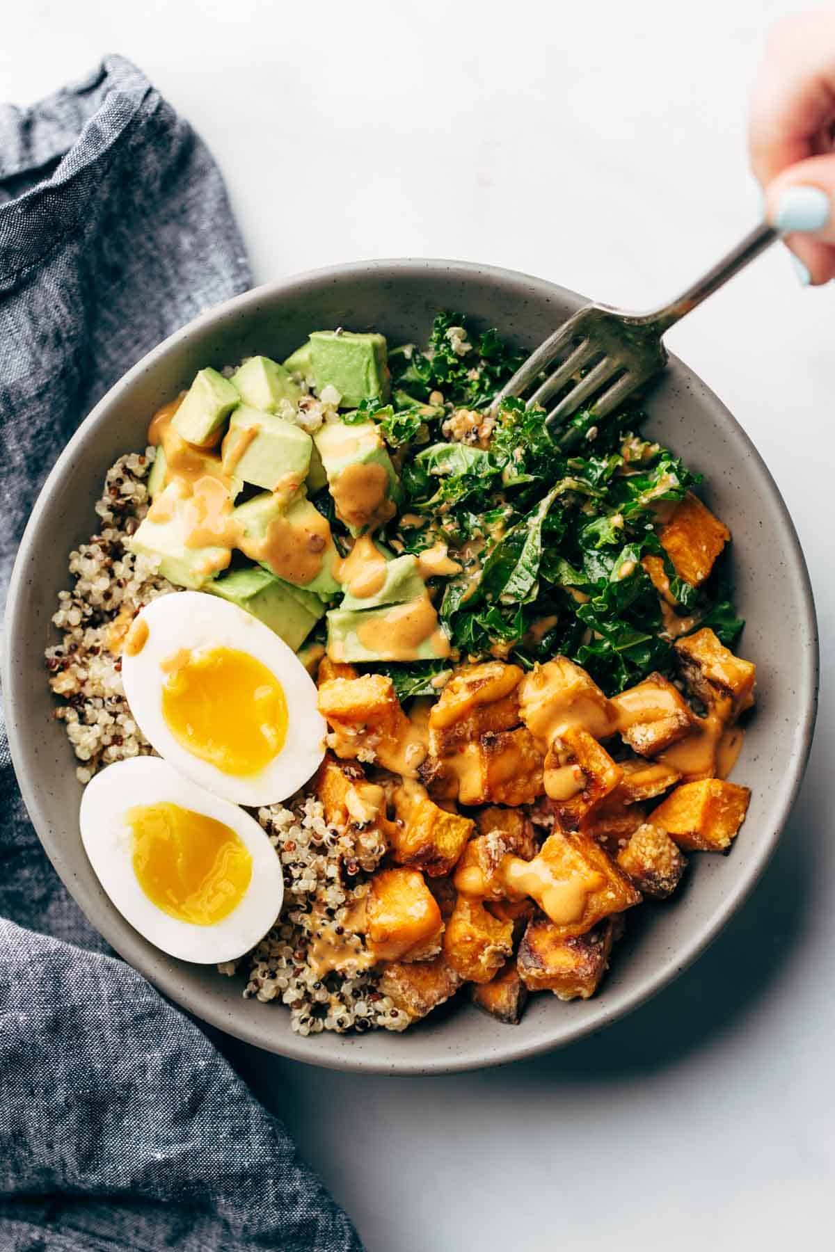 Quick and Easy Spiced Chickpea Bowls Recipe - Pinch of Yum