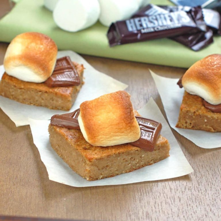 Chocolate Marshmallow Graham Bars Recipe Pinch of Yum