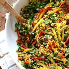 Chopped Thai Salad with Sesame Garlic Dressing-image