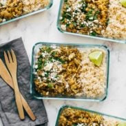 A picture of Cilantro Lime Chicken and Lentil Rice Bowls