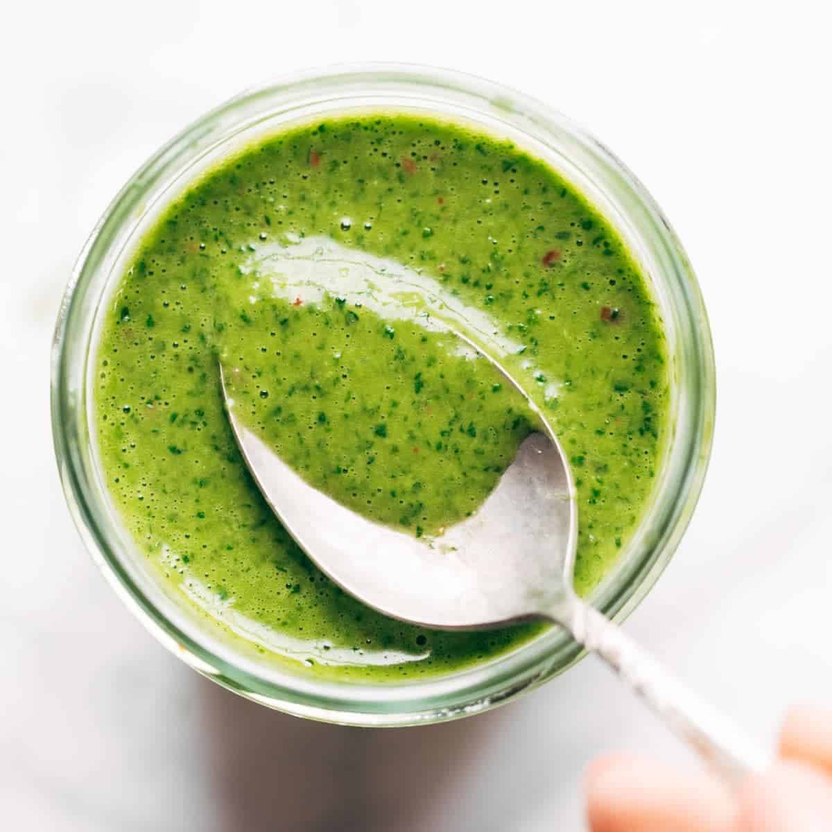 5 Ingredient Cilantro Vinaigrette Recipe - Pinch of Yum