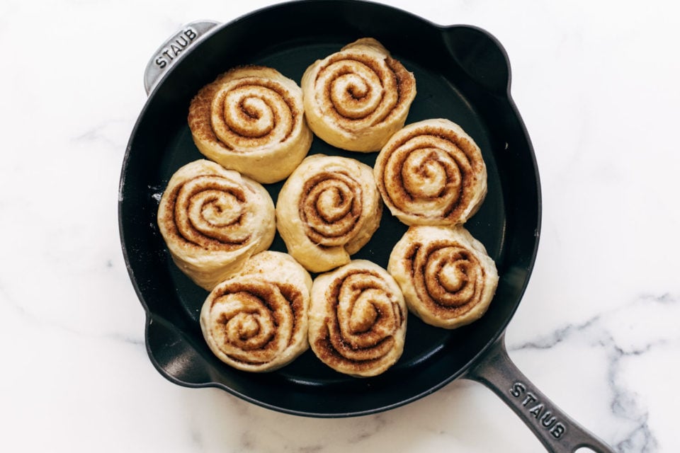 House Favorite Cinnamon Rolls with Cream Cheese Frosting Recipe - Pinch ...