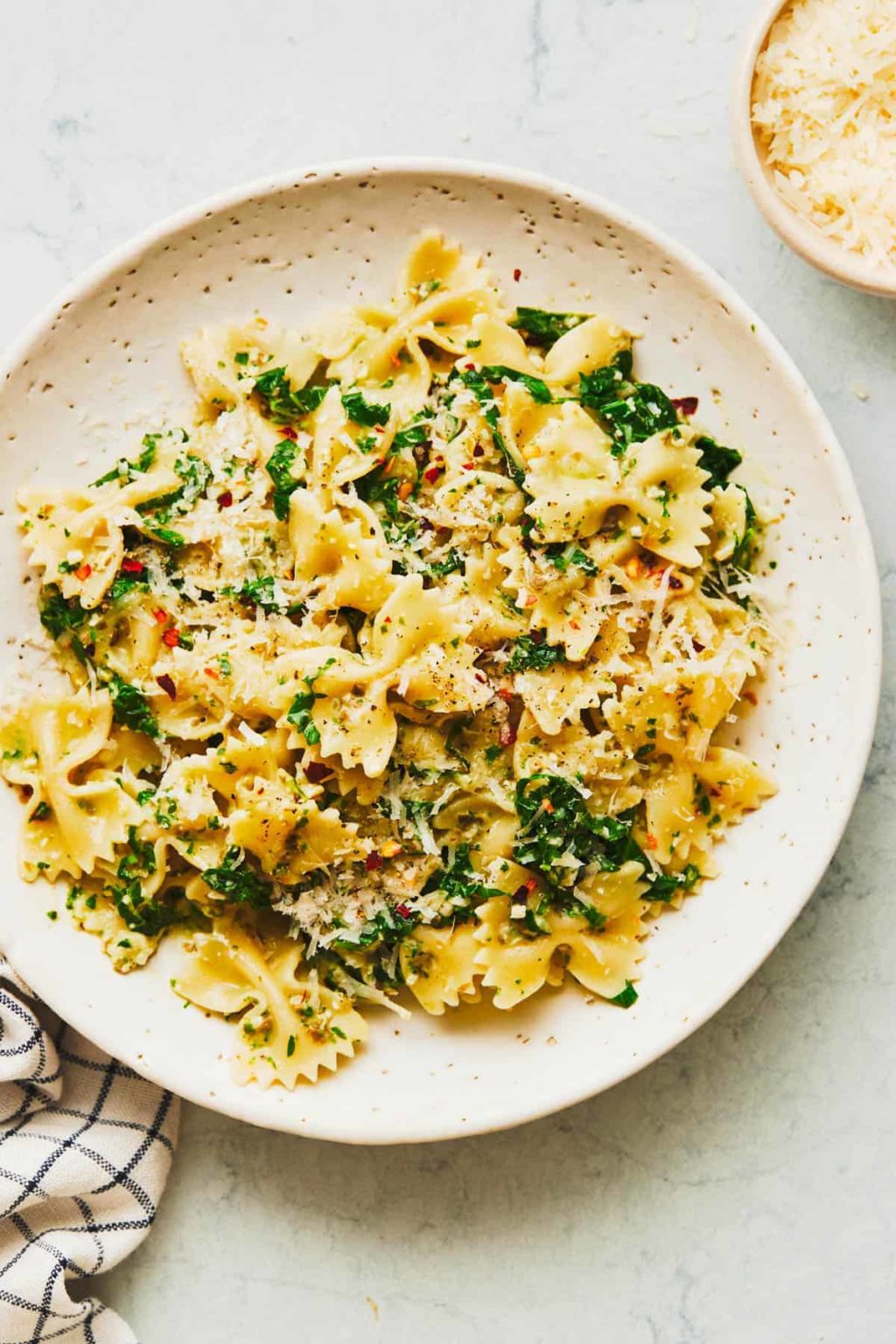 Creamy Kale Pasta Recipe - Pinch Of Yum