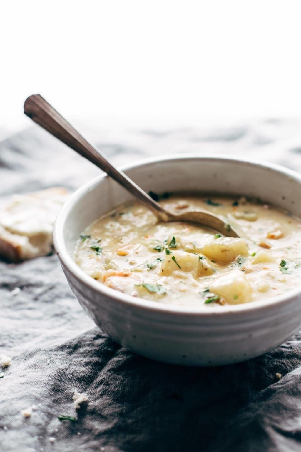 Basic + Awesome Creamy Potato Soup Recipe - Pinch of Yum