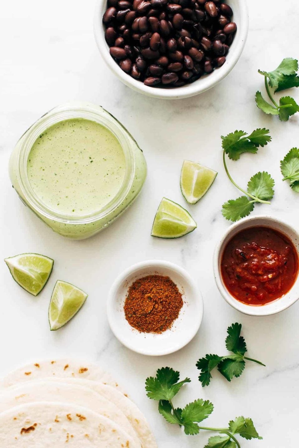 Crispy Black Bean Tacos with Cilantro Lime Sauce Recipe Detoxil