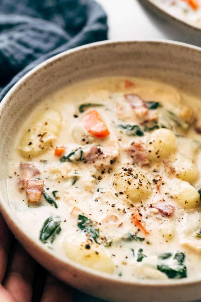 Crockpot Chicken Gnocchi Soup Recipe - Pinch of Yum