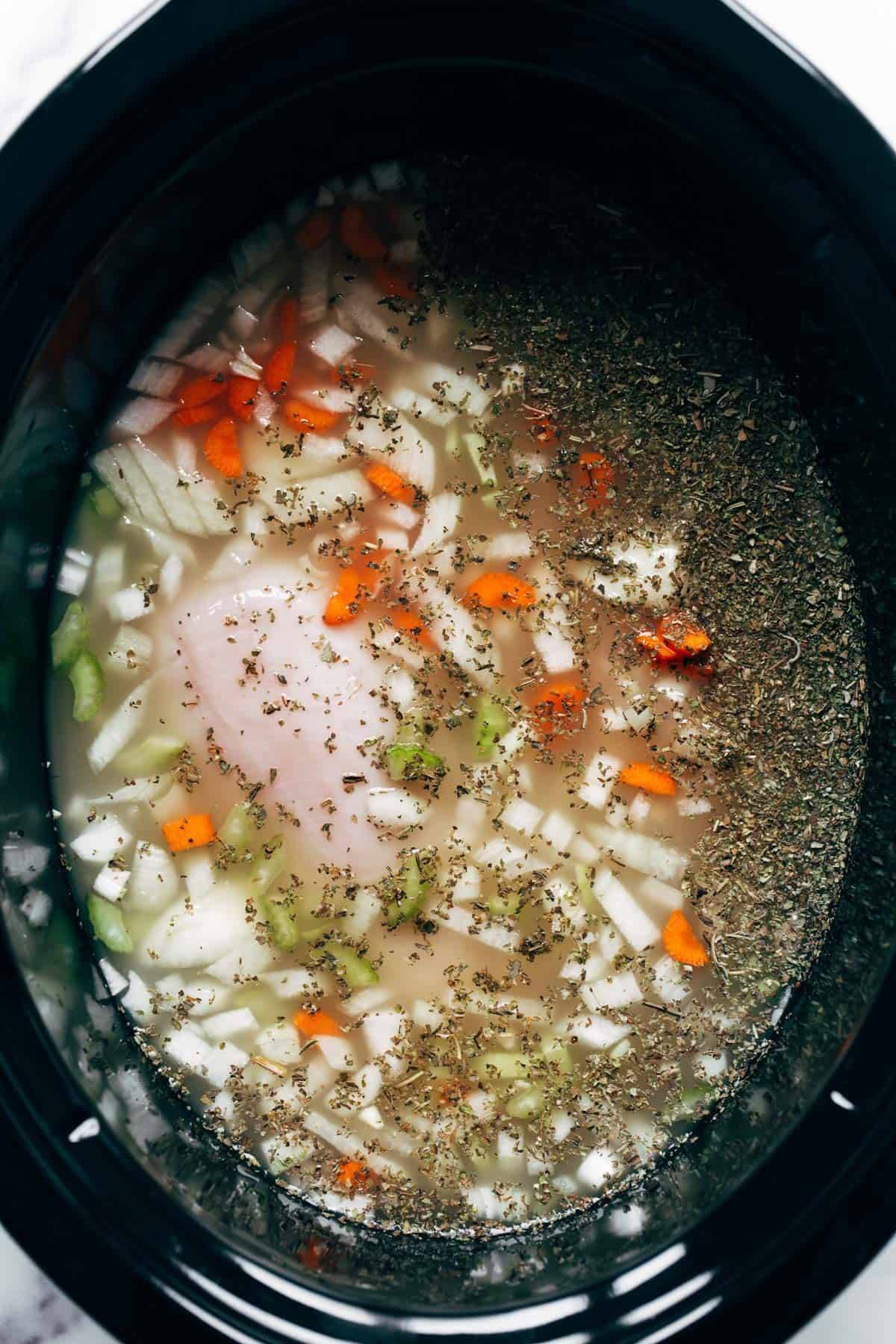 Crockpot Chicken Gnocchi Soup Recipe Pinch Of Yum