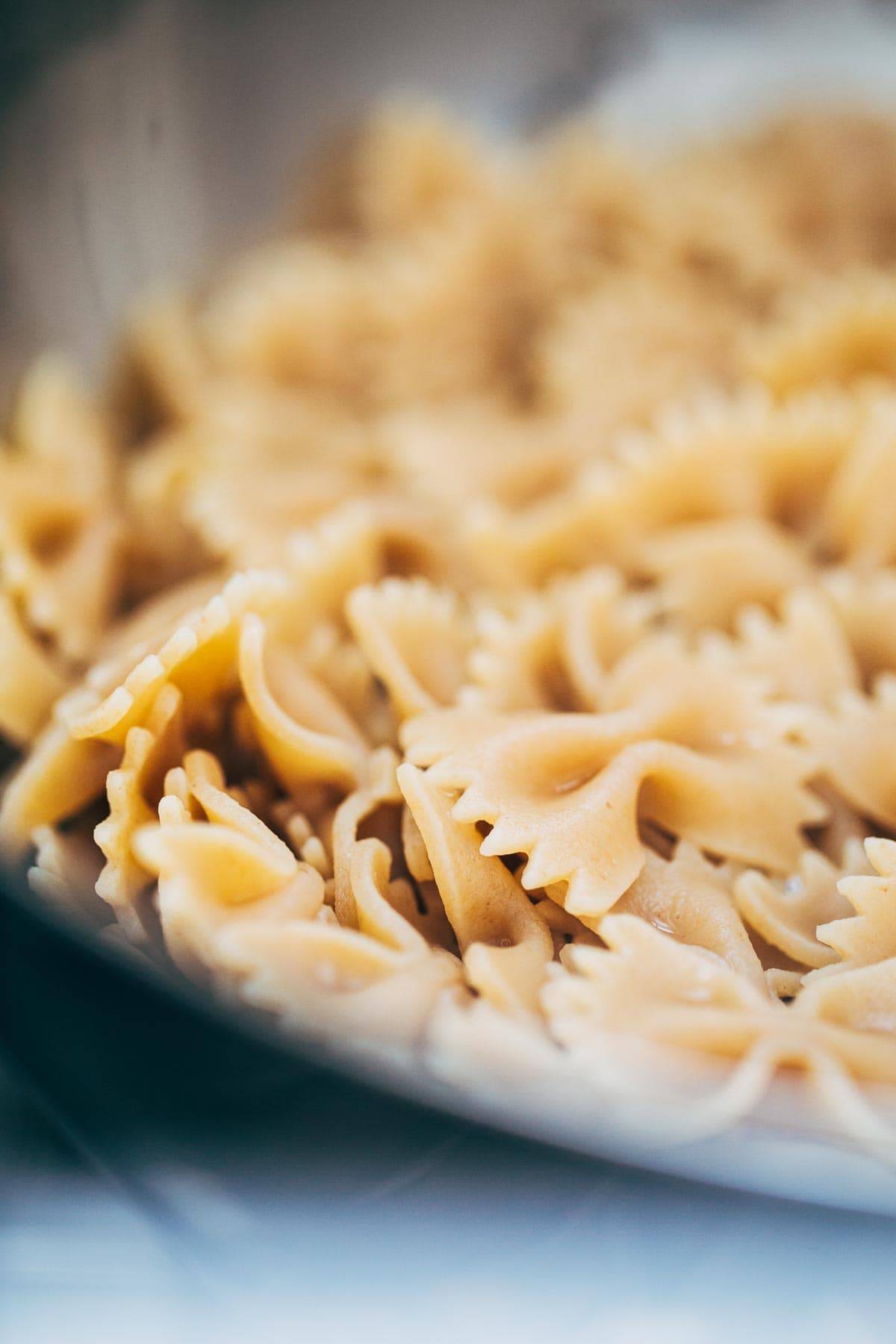 Noodles up close.