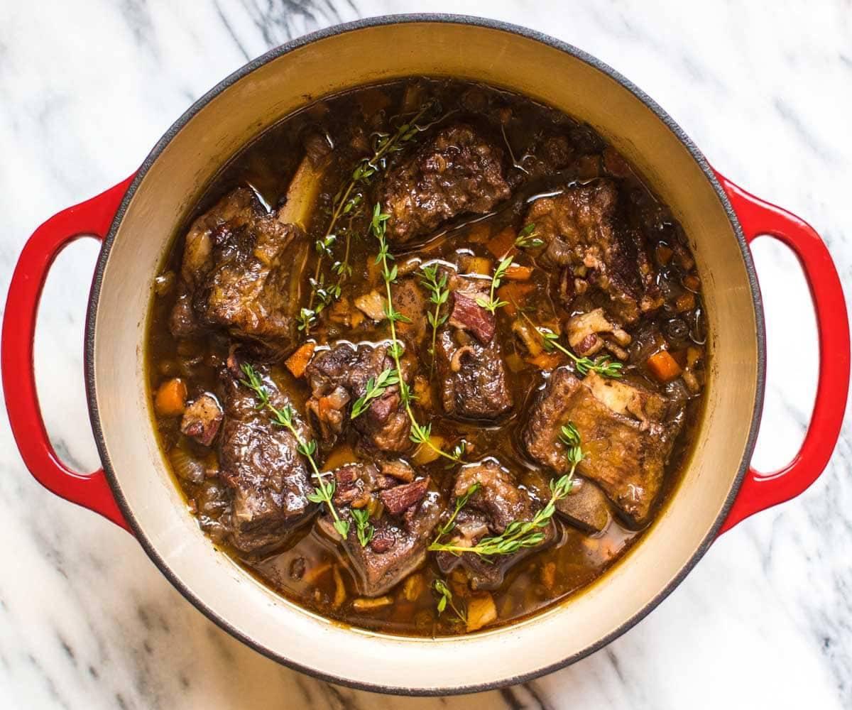Braised Short Ribs in the Dutch Oven (and 9 other easy one-pot recipe ideas)! | pinchofyum.com
