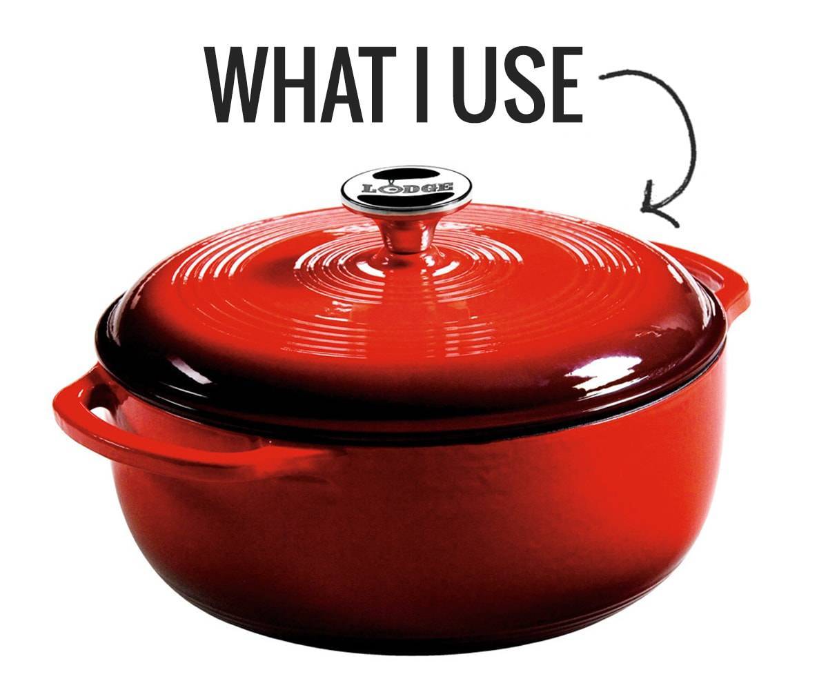 Lodge 6qt Cast Iron Enamel Dutch Oven Red : Target