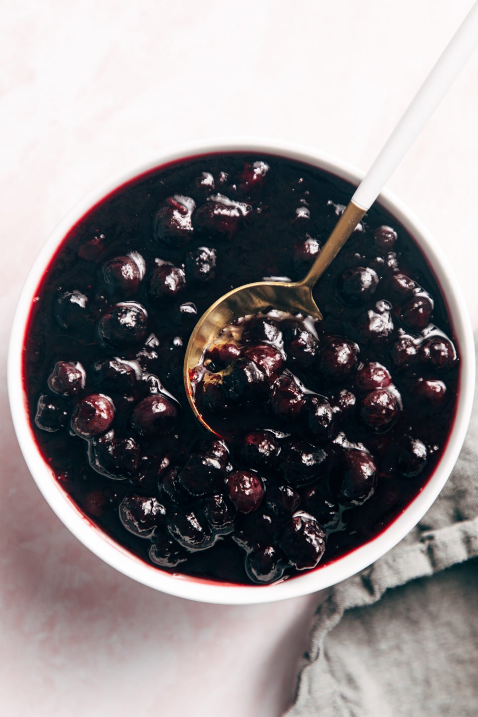 Easy Homemade Blueberry Sauce Recipe Pinch Of Yum 