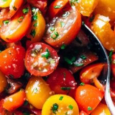 A Simple Recipe for Marinated Tomatoes with Celery, Avocado & Queso Fresco  - California Grown