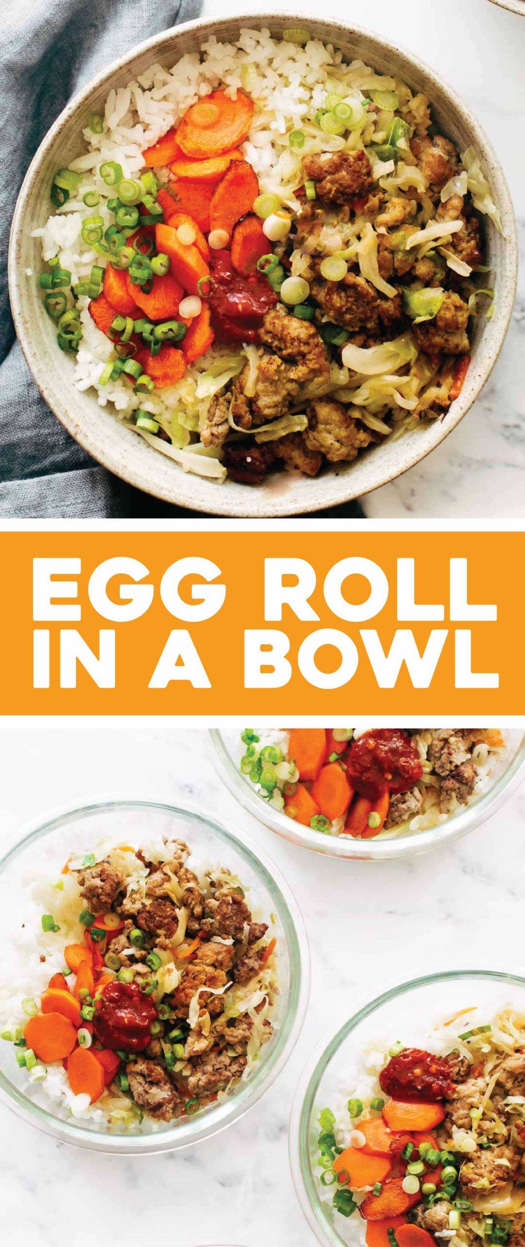 15-Minute Egg Roll in a Bowl Recipe - Pinch of Yum
