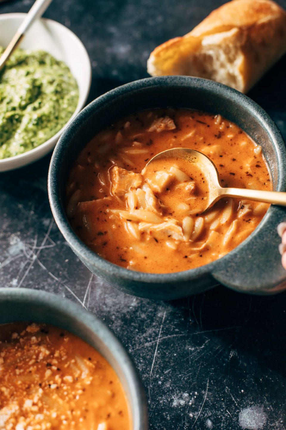 Chicken Orzo Tomato Soup Recipe Pinch of Yum
