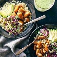 Spicy Fish Taco Bowls with Cilantro Lime Slaw-image