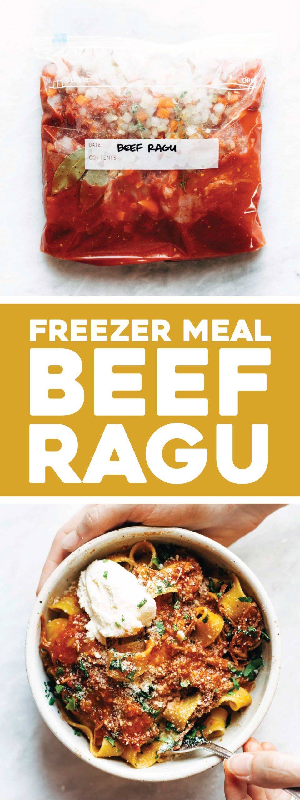 Freezer Meal Beef Ragu Recipe Pinch of Yum