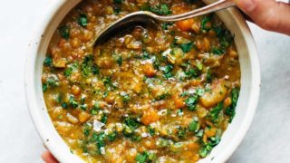 Freezer Meal Detox Lentil Soup Recipe - Pinch of Yum