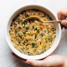 Crockpot Chicken Wild Rice Soup Recipe - Pinch of Yum