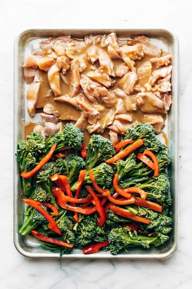 Sheet Pan Garlic Ginger Chicken & Broccoli Recipe Pinch of Yum