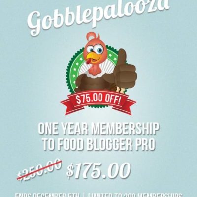 Food Blogger Pro Gobblepalooza Sale