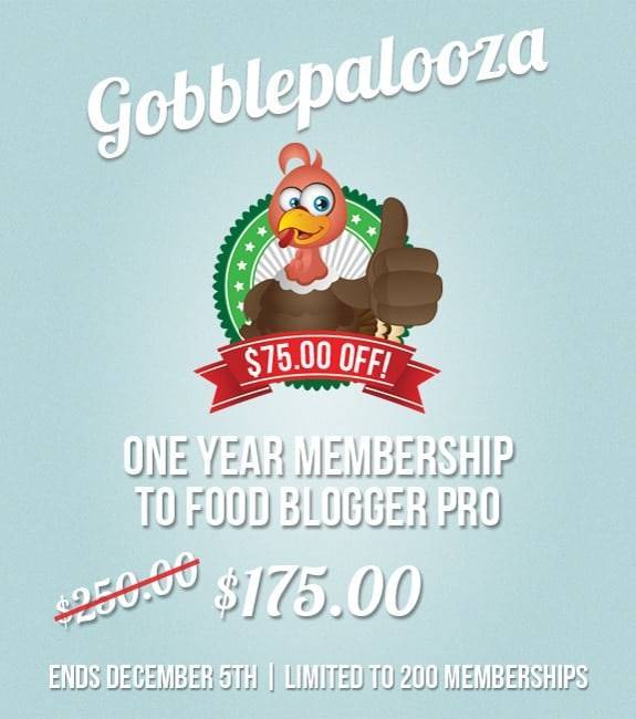 Food Blogger Pro Gobblepalooza Sale