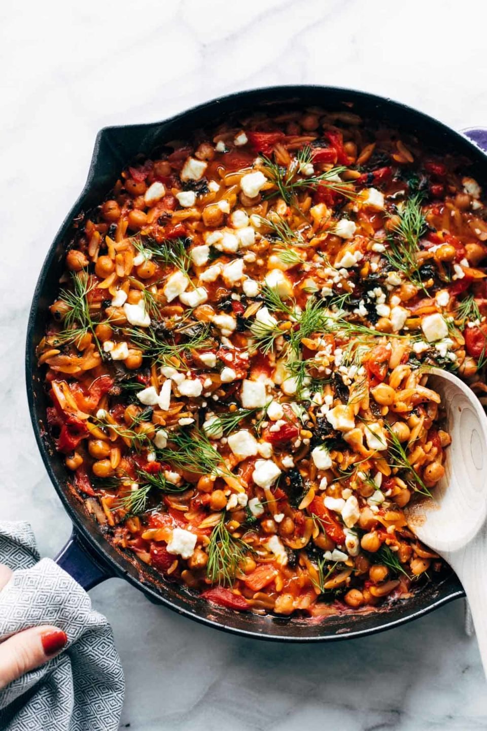 Greek Baked Orzo Recipe - Pinch of Yum