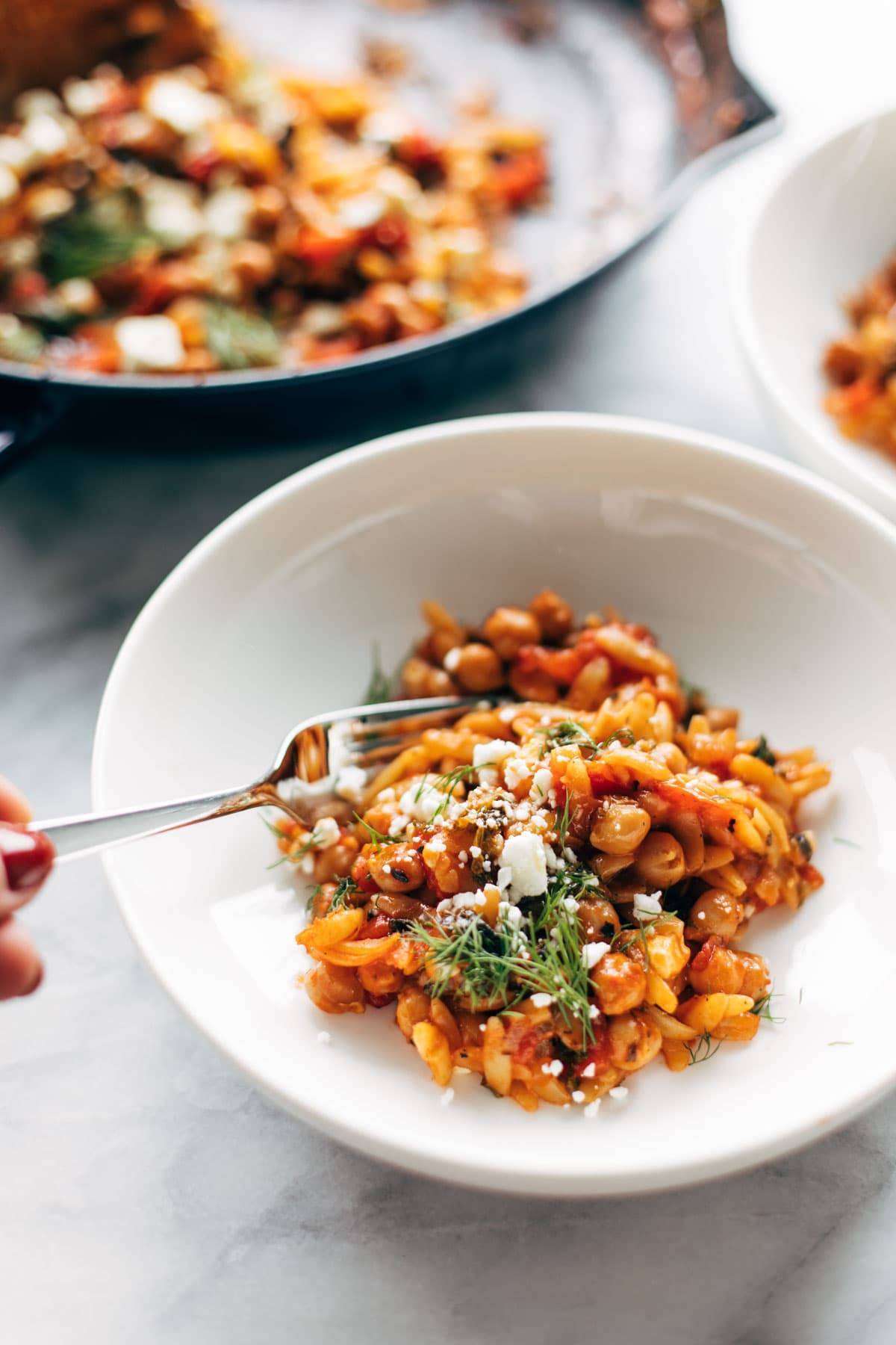 Greek Baked Orzo Recipe - Pinch of Yum