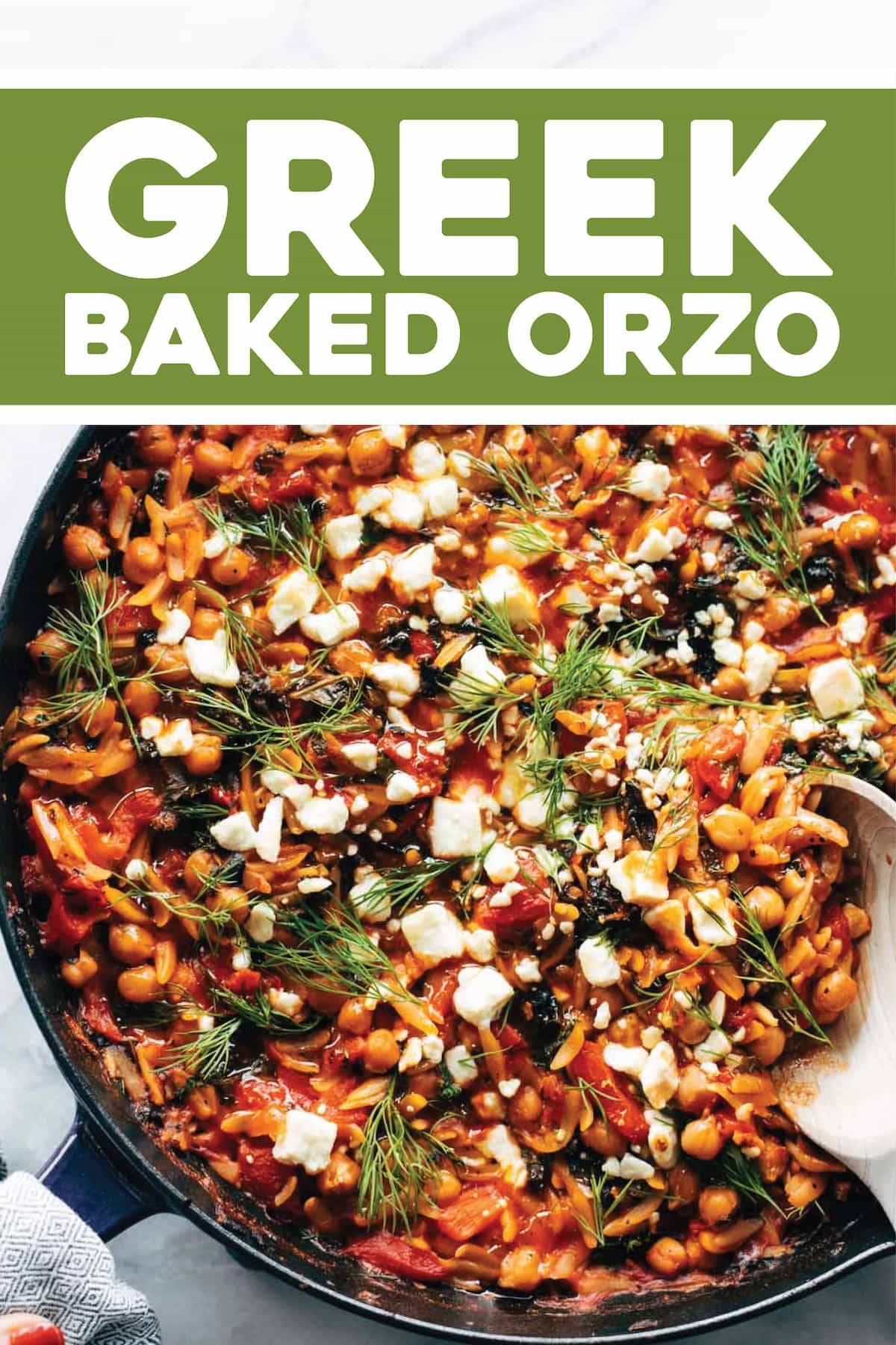 Greek Baked Orzo Recipe - Pinch of Yum