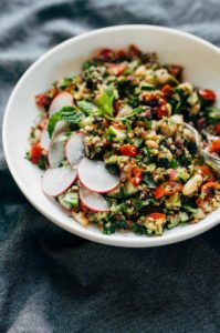 Lemony Herb-Loaded Chopped Greek Salad Recipe - Pinch of Yum