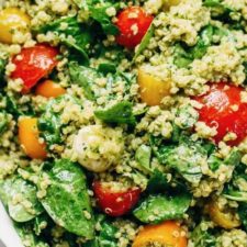 Green Goddess Quinoa Summer Salad Recipe - Pinch of Yum