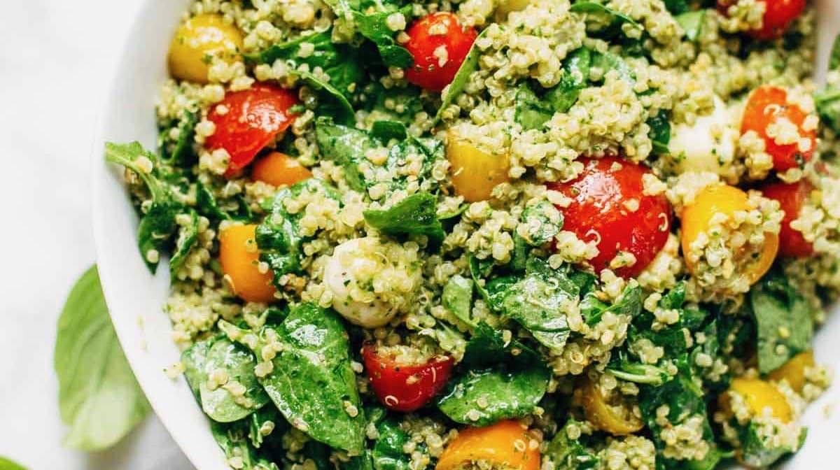 Green Goddess Quinoa Summer Salad Recipe Pinch Of Yum
