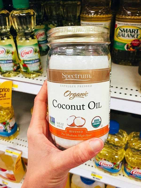 Grocery Shopping at Target - Coconut Oil.