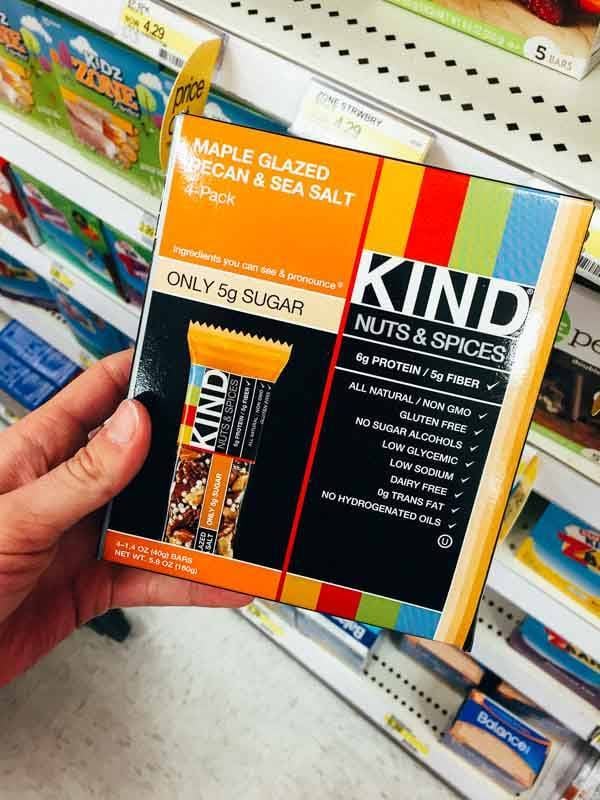 Grocery Shopping at Target - Kind Bars.