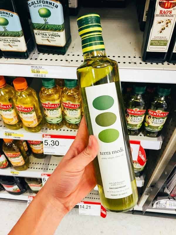 Grocery Shopping at Target - Olive Oil.