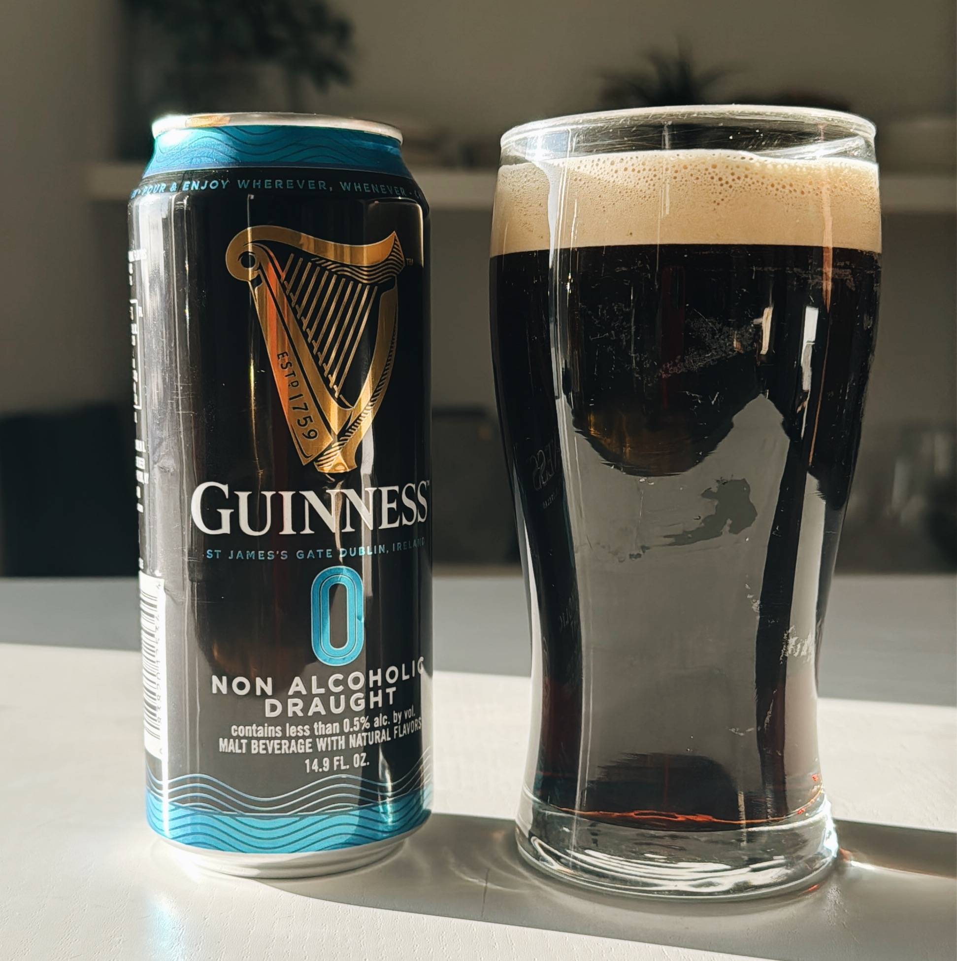 Guinness 0 NA beer.