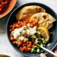 A picture of Harissa Chickpeas with Whipped Feta