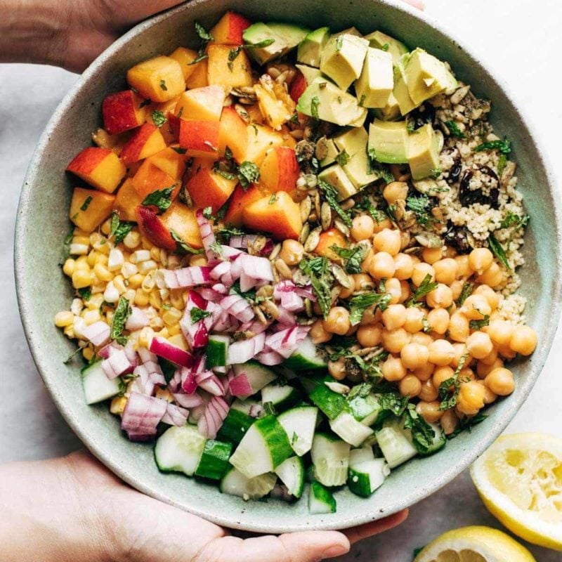 Couscous Summer Salad in a bowl.