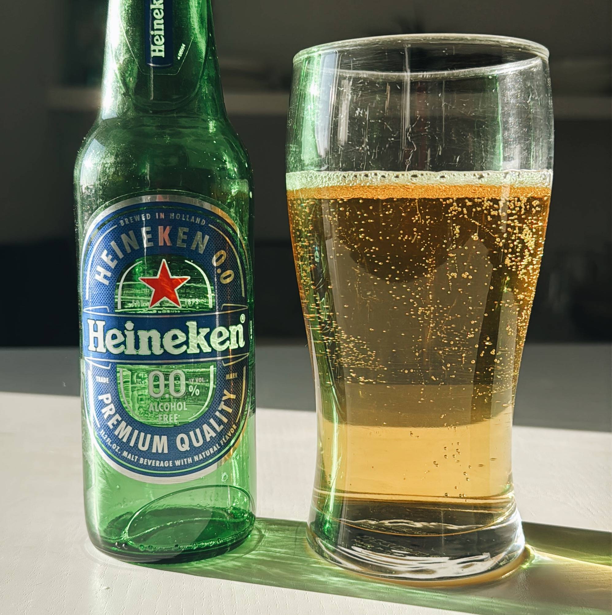 Heineken 0.0 NA beer.