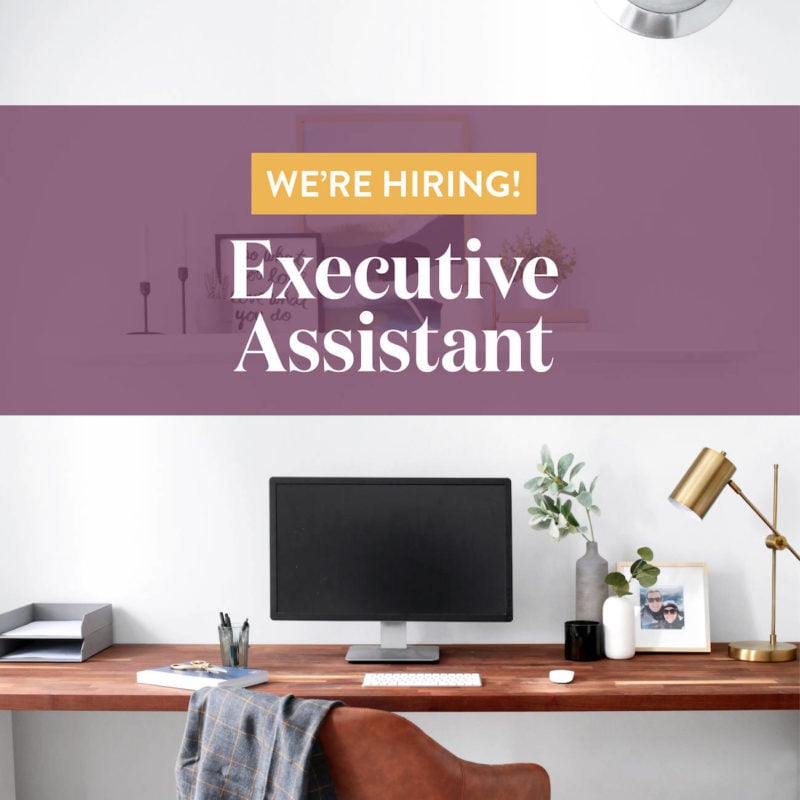Image advertising hiring an executive assistant.