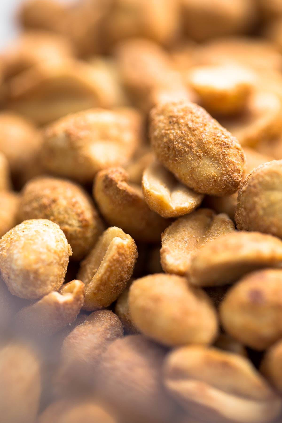Dry roasted peanuts.