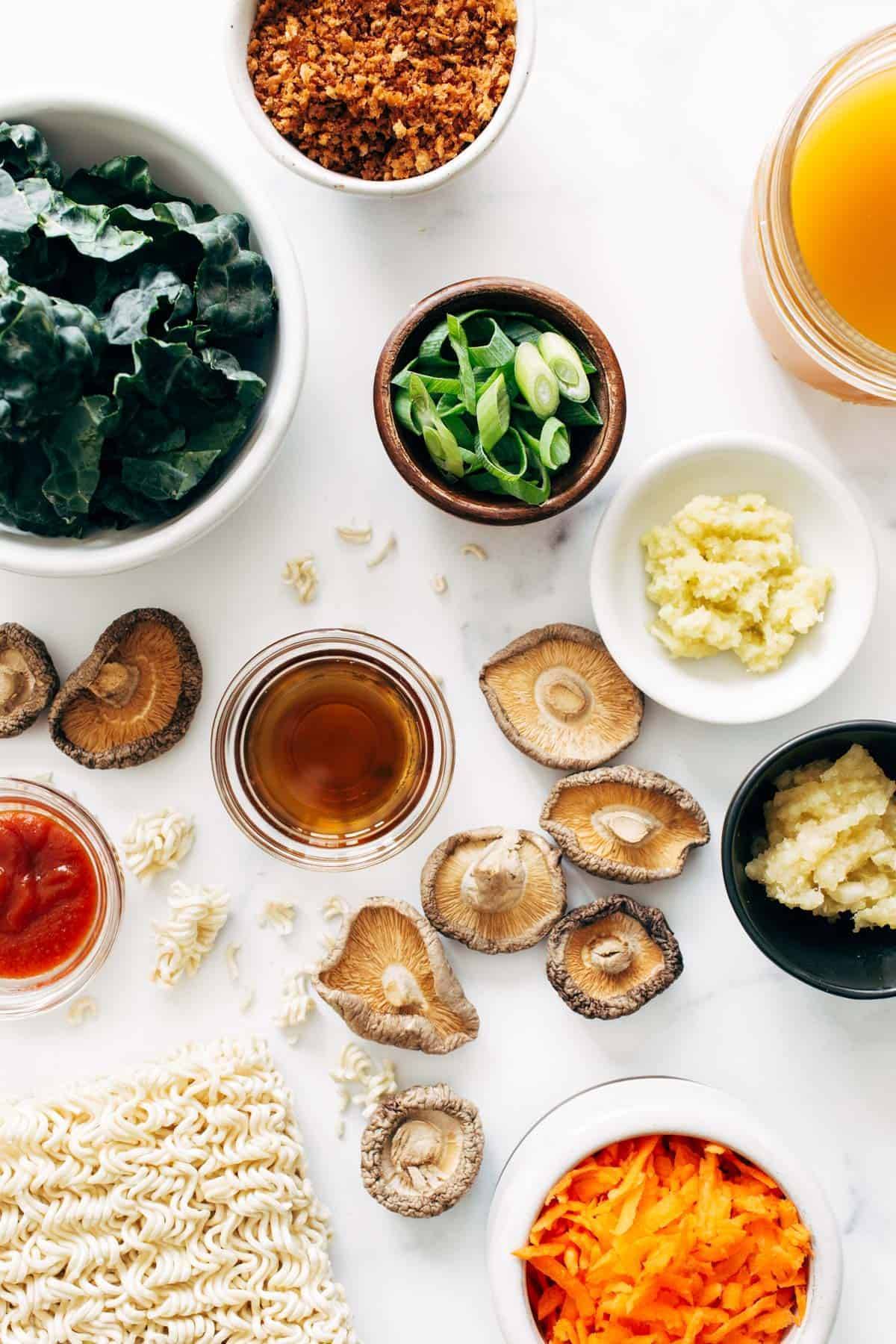 Ingredients for Quick Homemade Ramen