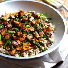 Honey Ginger Tofu and Veggie Stir Fry-image