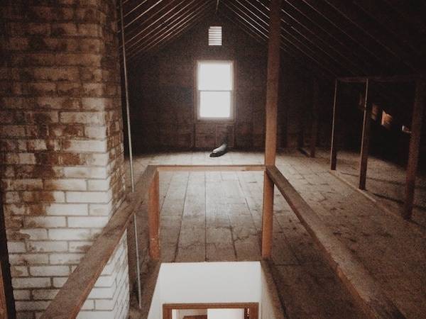 Unfinished Attic.