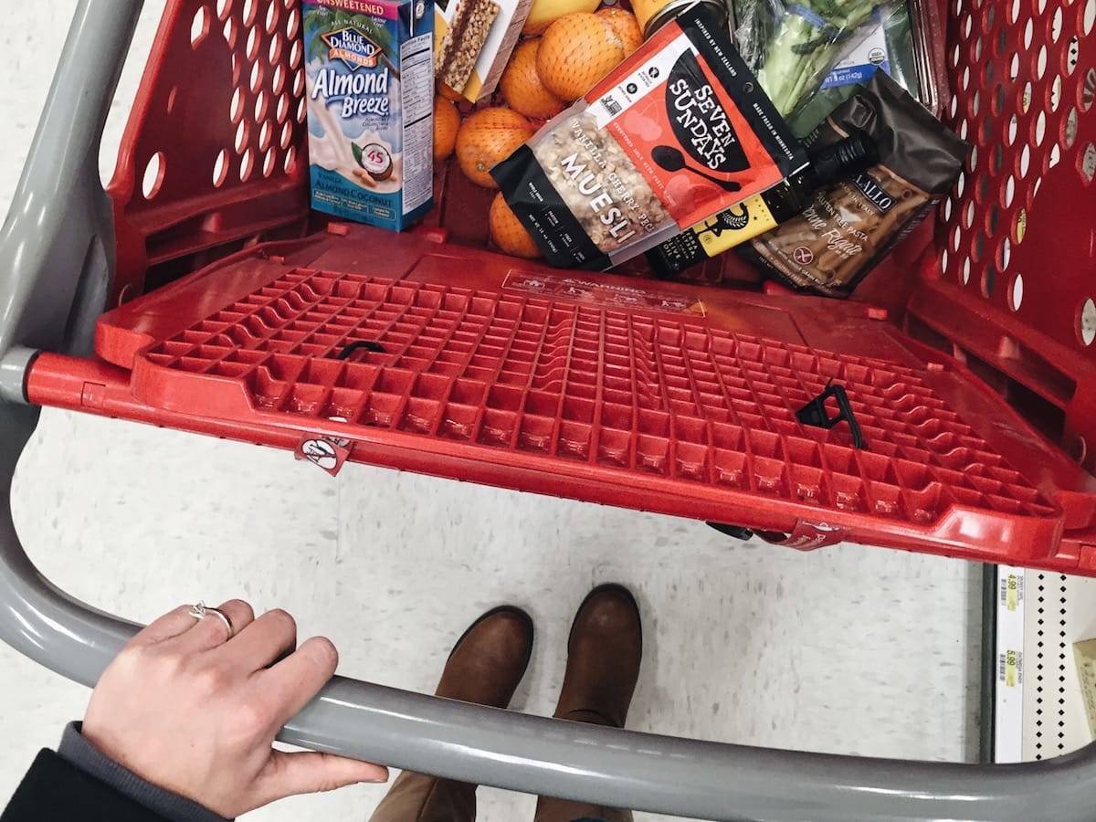 Target grocery cart.