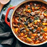 Beef Stew in a pot.